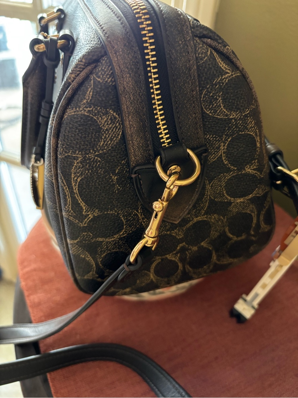 COACH Rowan Satchel Bag in Loved Signature Canvas W/charms - Picture 3 of 13